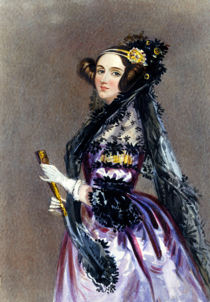 Ada Lovelace, one of the pioneers of computing. Image from Wikipedia.