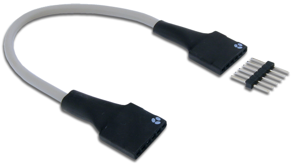 The Pmod Cable Kit, 6-pin.