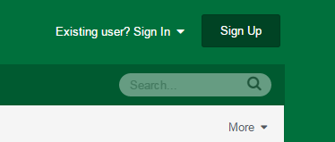 The Sign In or Sign Up buttons.