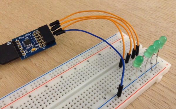 Digilent's PmodDA4 with extra components.