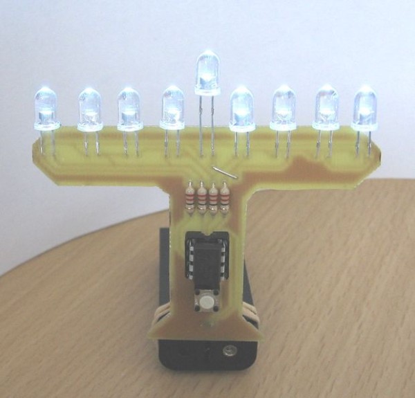 A more stylistically simple menorah.
