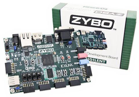 zybo board and box from Xilinx