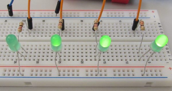 You can manually control the brightness of an LED through PWM.