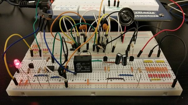 The completed circuit.