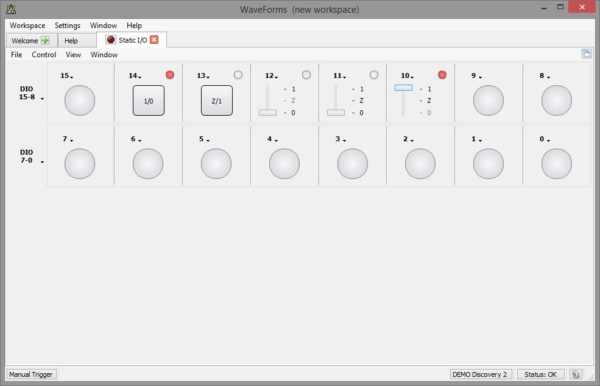 Static I/O demonstrating several of the options. 