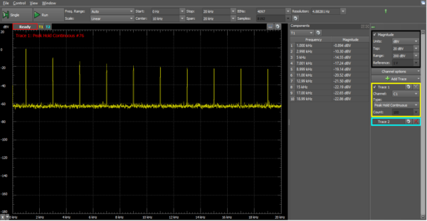 1 k square spectrum