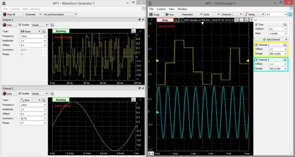 wavegen+oscilloscope