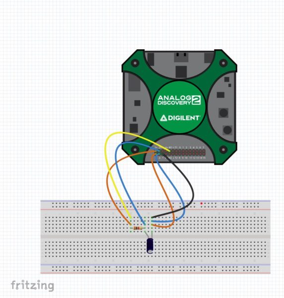 The Fritzing part for the Analog Discovery 2, along with the many other available parts in Fritzing, will allow you to make clear circuit diagrams.
