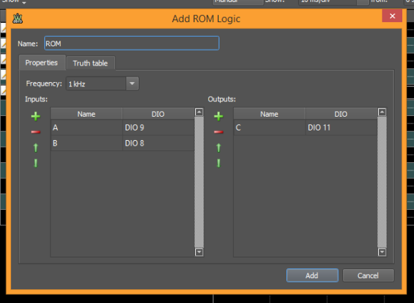 First define your logic inputs/outputs.