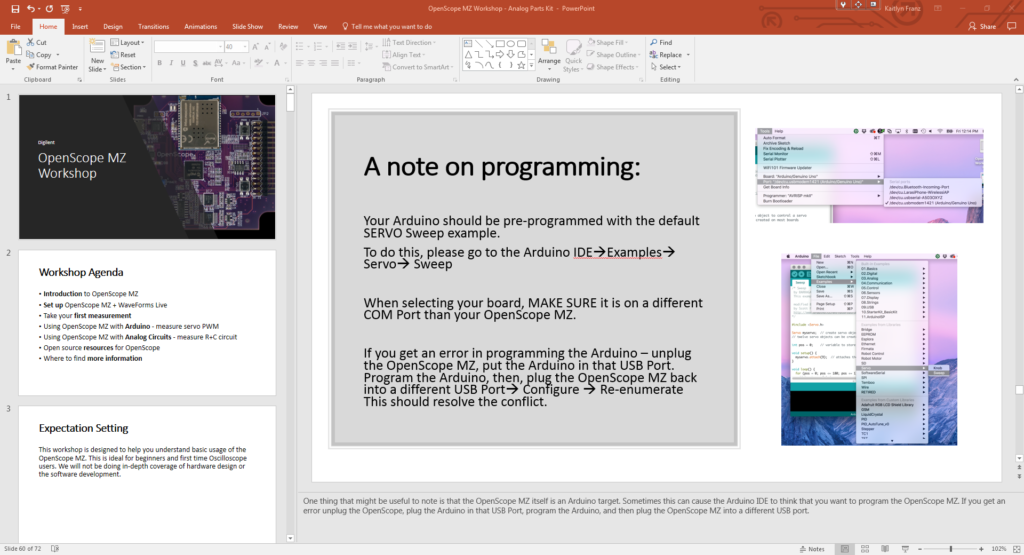 The OpenScope MZ MakerSpace Workshop – Digilent Blog