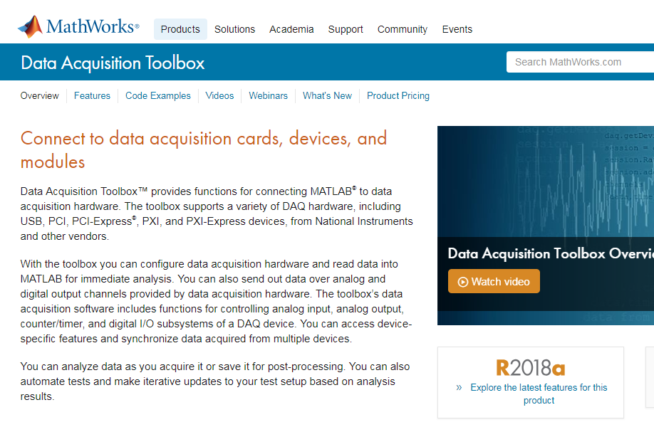 Matlab Data Acquisition Toolbox
