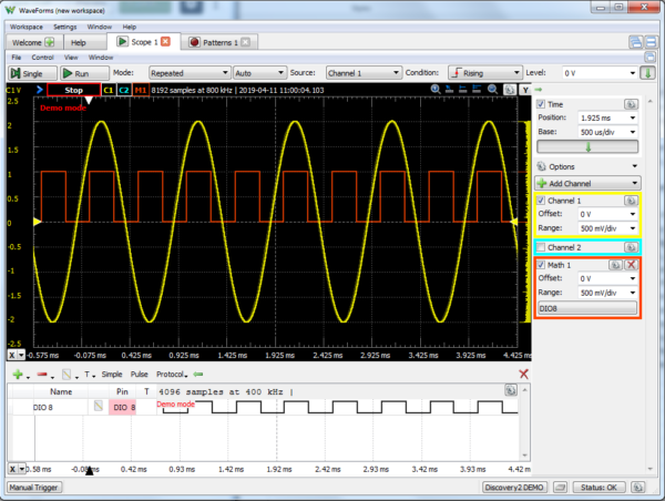 Digilent Waveforms