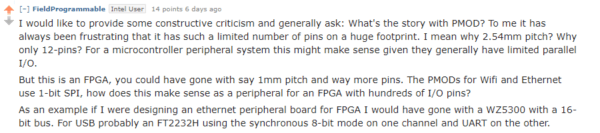 Question from Reddit - What about Pmod?