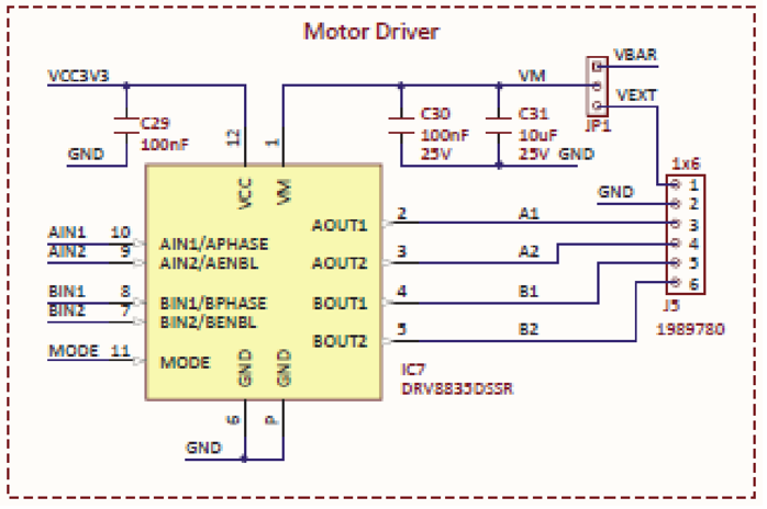 Figure A.5. Schematic diagram of stepper motor driver.
