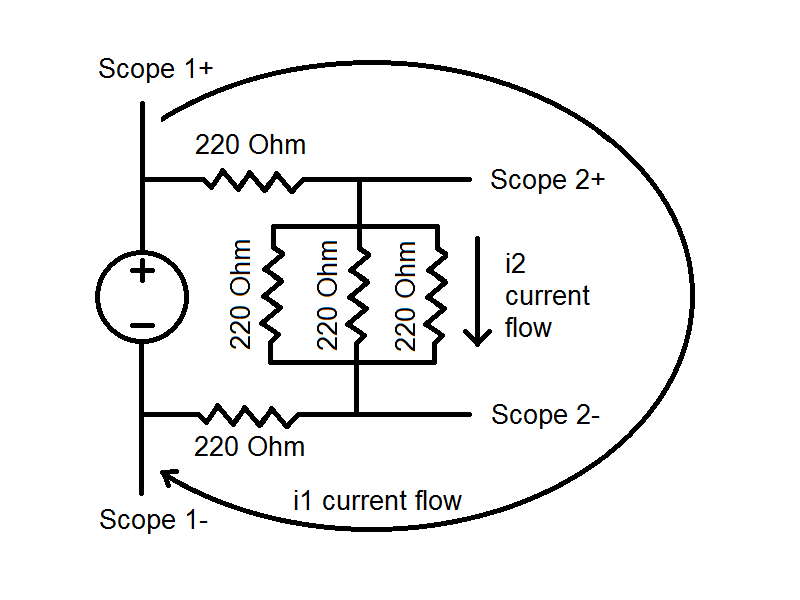 Schematic of the resistor network