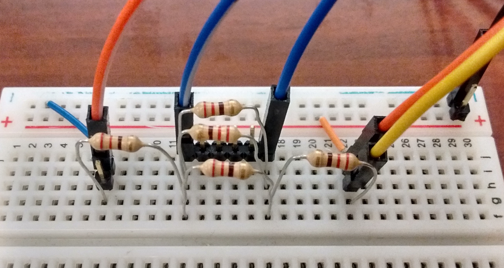 Picture of the resistor network