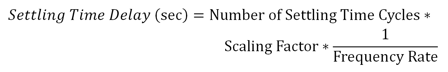Settling Time Calculation